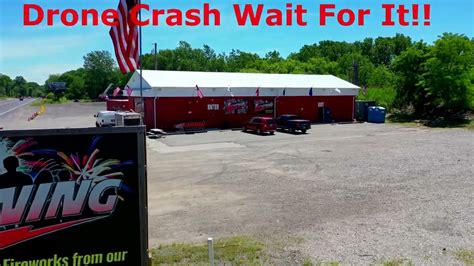 drone crashdrone crashes  firework store turn  volume youtube