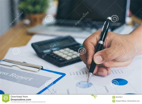 business graph analysis report stock image image of business