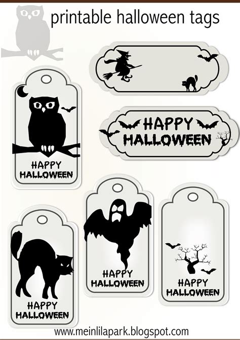 printable halloween tags druckvorlage halloween freebie