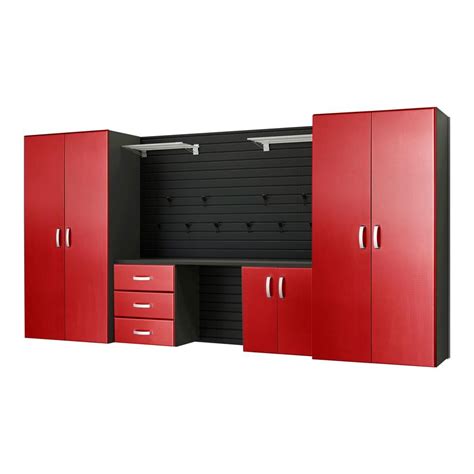 flow wall modular wall mounted garage cabinet storage set  workstation  accessories