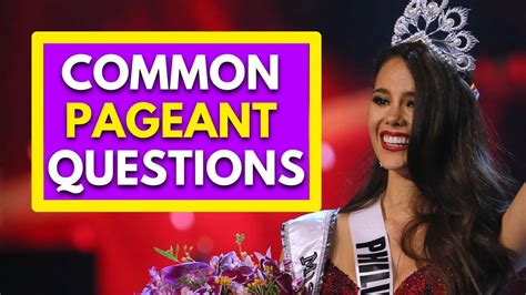 10 common pageant questions to practice 2021 youtube