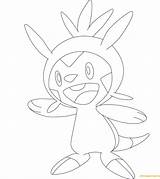 Chespin Coloring Pages Pokemon Pikachu Supercoloring Pokémon Drawing Cartoons Color sketch template