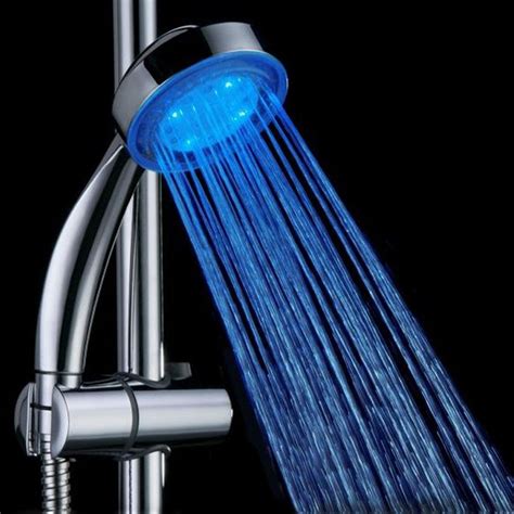 colors change bathtub glow shower light  led shower head faucet light pc  bathroom