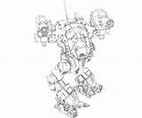 Mech X4 Catapult sketch template