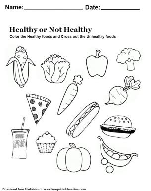 kids eating healthy foods  printable  blog