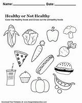 Healthy Worksheet Kids Worksheets Foods Rough Objects Smooth Printable Printables Grow Food Unhealthy Color Health Which When Cross Freeprintableonline Choosing sketch template