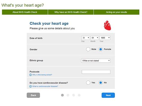 what s your heart s real age take this online test to find out daily mail online