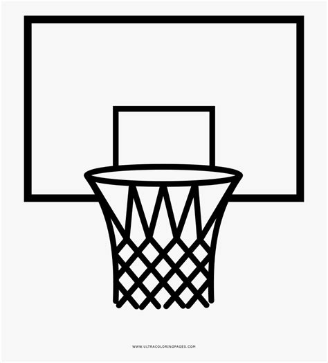 basketball hoop coloring page transparent background basketball hoop