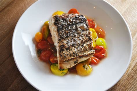 Grilled Sea Bass With Indian Spiced Tomatoes