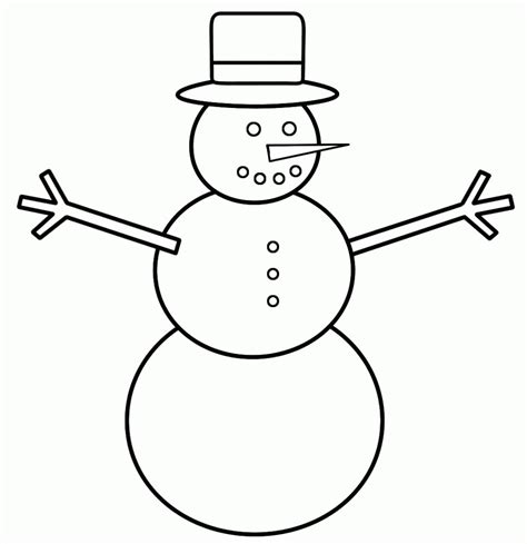easy snowman drawing  getdrawings