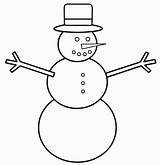 Snowman Drawing Easy Getdrawings sketch template