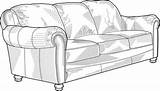 Couch Drawing Sofa Clip Furniture Clipart Vector Cartoon Sketch Line Svg Small Cliparts Clker Modern Search Google Transparent Slon Big sketch template