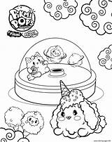 Pikmi Pops Coloring Pages Animals Printable Kawaii sketch template