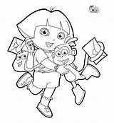 Dora Coloring Pages Boots Colouring Hugging Friends Backpack Color Swiper Print Book Sheets Search Diego Valentines Doratheexplorertvshow Pdf Again Bar sketch template