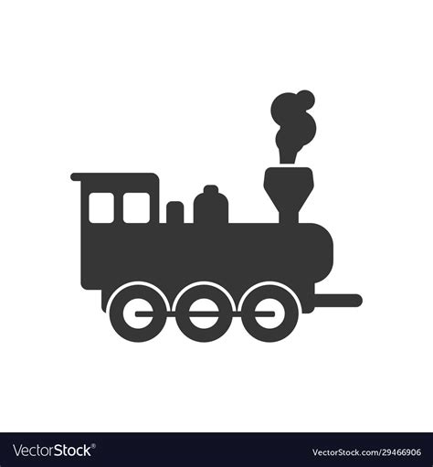 Locomotive Steam Train Icon Design Template Vector Image