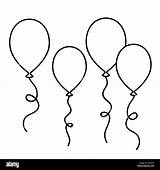 Palloncini Luftballons Luftballon Globos Vier Vettoriale Contorno Ballons Zeichnung Lizenzfreie Sagoma Peony Clipartmag Beste Silueta Animati Trasporto Cartoni Luftschlangen Salva sketch template