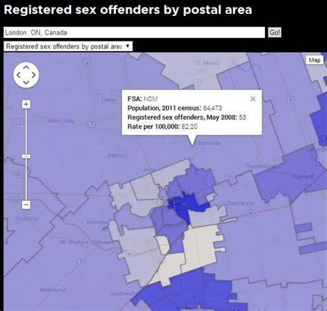 Hundreds Of Registered Sex Offenders In London Area