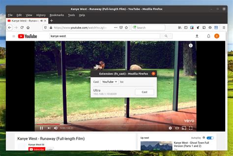 chromecast extension  firefox fxcast  adds support  youtube subtitles  local