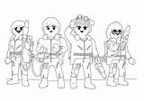 Playmobil Pages Ghostbusters Coloriage Playmobile sketch template