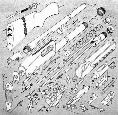 remington  shotgun parts diagram
