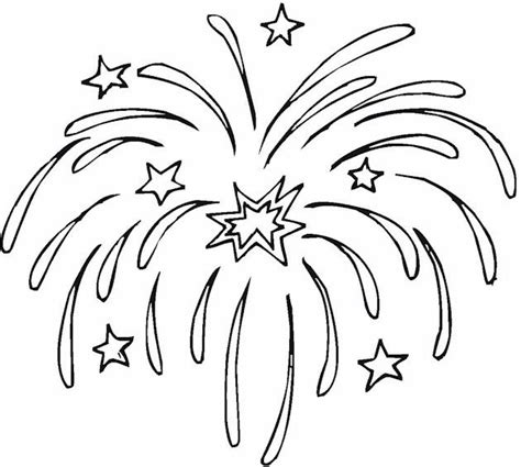 july fireworks coloring page fourth  july crafts  kids