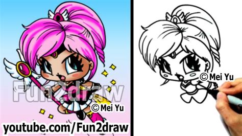 chibi drawing tutorial how to draw a cute magical girl fun2draw pinterest chibi how to