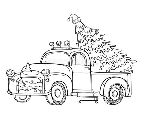 christmas coloring page trucks phoenixtufisher