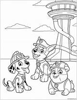 Paw Patrol Coloring Pages Colouring Printable Kids Book Print Coloringpagesonly Adventure Bay sketch template