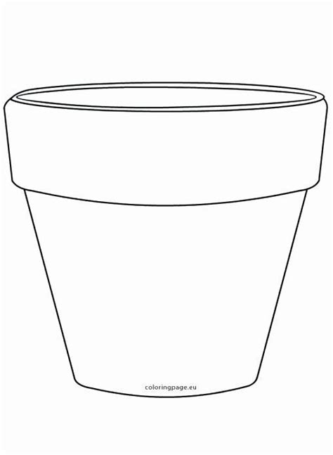 flower pot outline printable