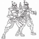 Coloring Clone Wars Pages Commander Star Trooper Popular sketch template