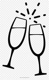 Champagne Glasses Clip Flute Clipart Coloring Icon Transparent Background Brinde Pinclipart Flutes Vhv Automatically Start Pngfind sketch template