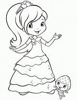 Coloring Pdf Pages Princess Popular Strawberry Shortcake sketch template
