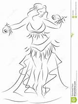 Belly Dancer Vector Sketch Drawings Doodle Tribal Dreamstime Dance Shutterstock Dancing Stock sketch template