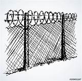 Prikkeldraad Wire Barbed Illustratie Vettore Astratta Abstracte Blumenhintergrund Abstrakte Barbwire sketch template