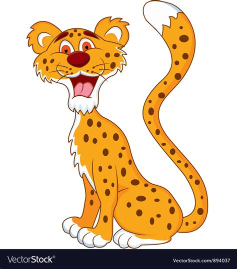 cheetah cartoon vector image  dagadu image  vectorstock
