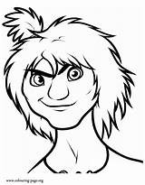 Croods Caveboy Nomad Colouring sketch template