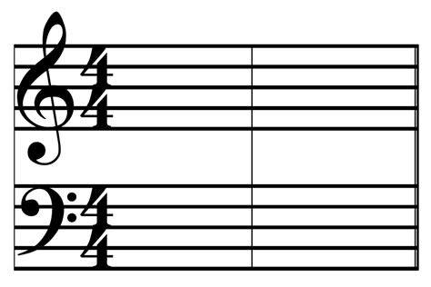 blank piano chord chart clipart