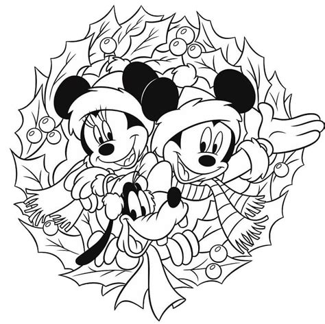 print disney christmas coloring page  printable coloring pages