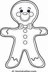 Gingerbread Coloring Man Pages Christmas Clipart Template Outline Printable Drawing Family Kids Sheet Color Pain Bonhomme Woman Printables Clip Cliparts sketch template
