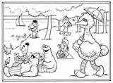 Seurat Coloring Pages Georges Muppet Street Sesame Colouring Show Choose Board Pointillism Sunday sketch template