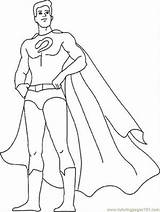 Superheroes Heros Coloringhome sketch template