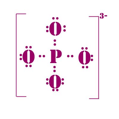 lewis structure  phosphate ionbiochemhelp