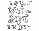 Coloring Mindset Pages Growth Quotes Rest Forget Do Printable Kids Color sketch template
