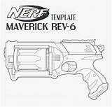 Nerf Pistolas Kindpng sketch template