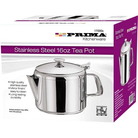 ml oz stainless steel tea pot coffee serving restaurant catering teapot ebay