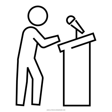 speech coloring page ultra coloring pages