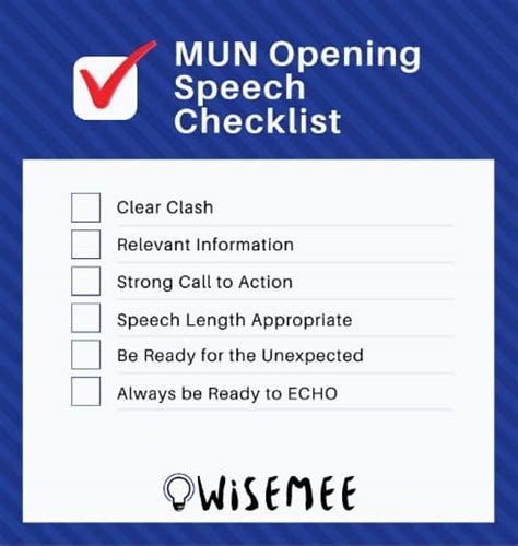 mun opening speech guide  examples wisemee