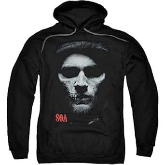 sons  anarchy tv show jax skull face adult pull  hoodie amazoncouk clothing