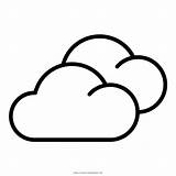Nubes Wolken Bewolkt Pictogram sketch template