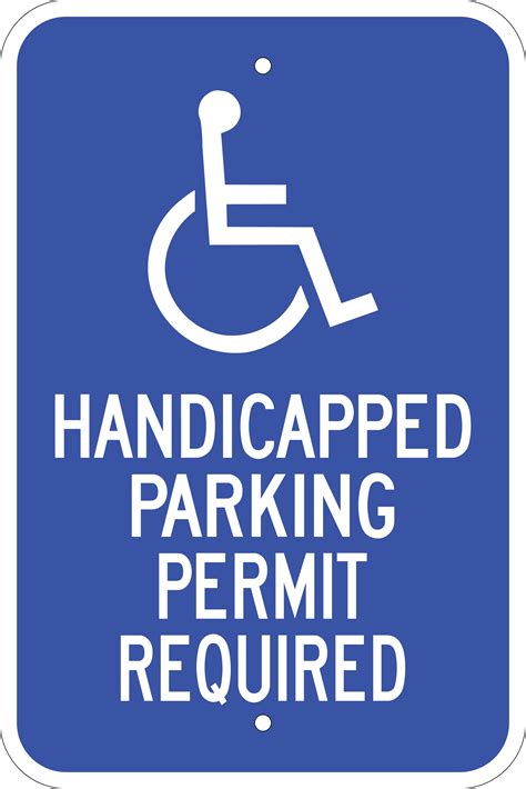 printable handicap parking sign printable word searches